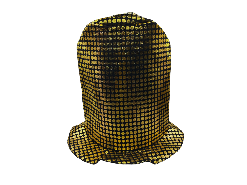 GORRO DORADO NEGRO