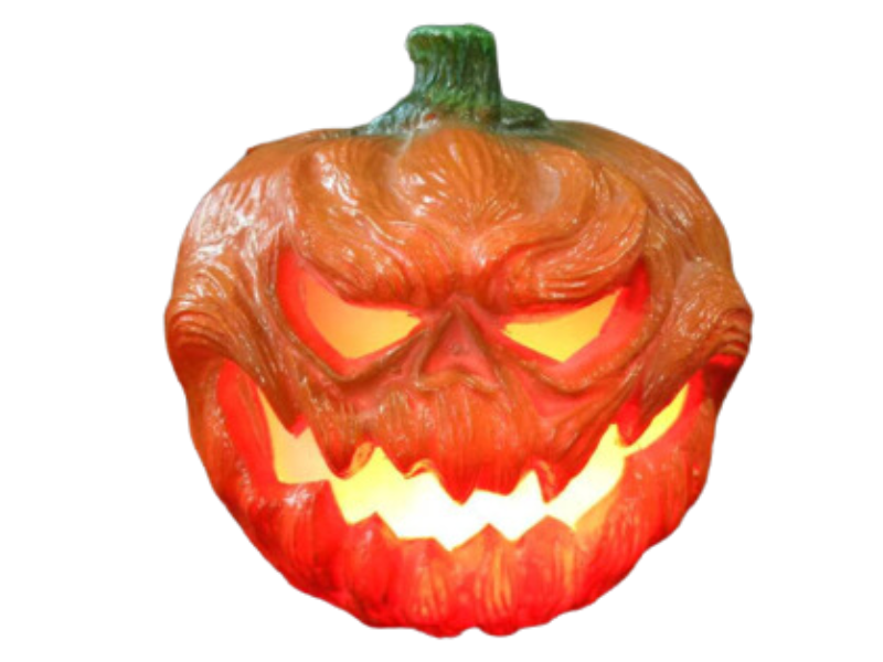 Calabaza Led Plastica 18 X 19 Cm