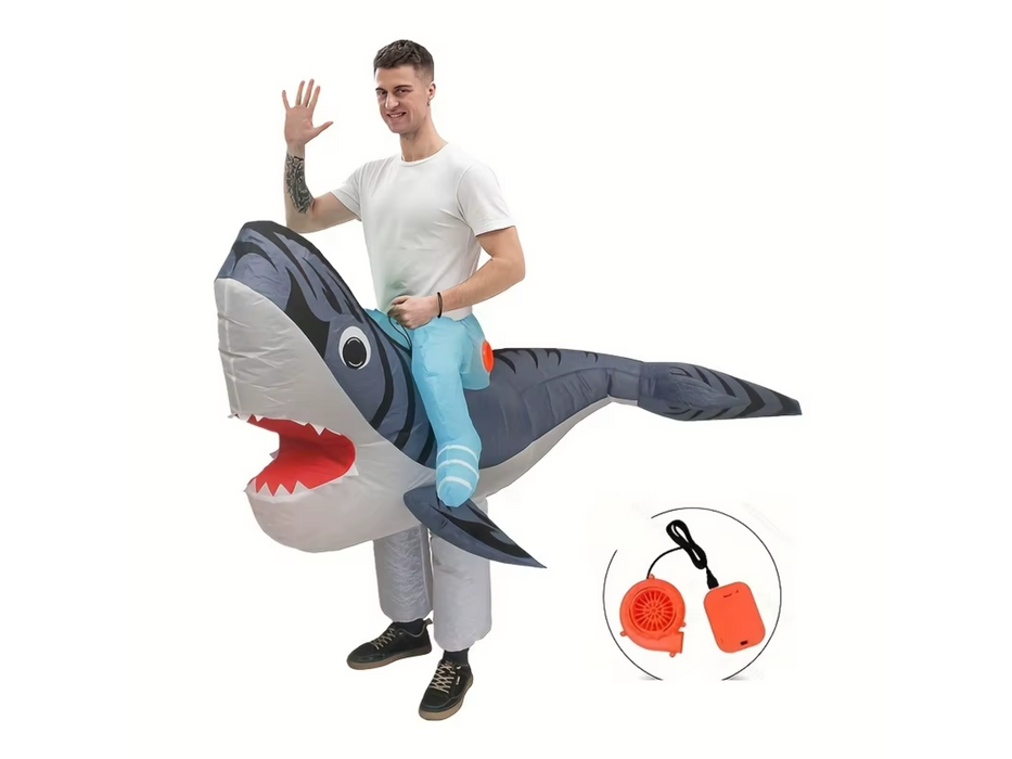 Disfraz Inflable Ride On Tiburon Adulto