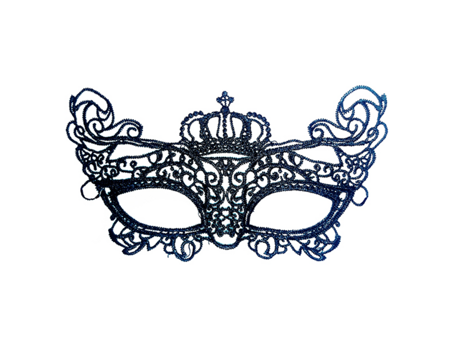 Antifaz Tela Encaje Corona