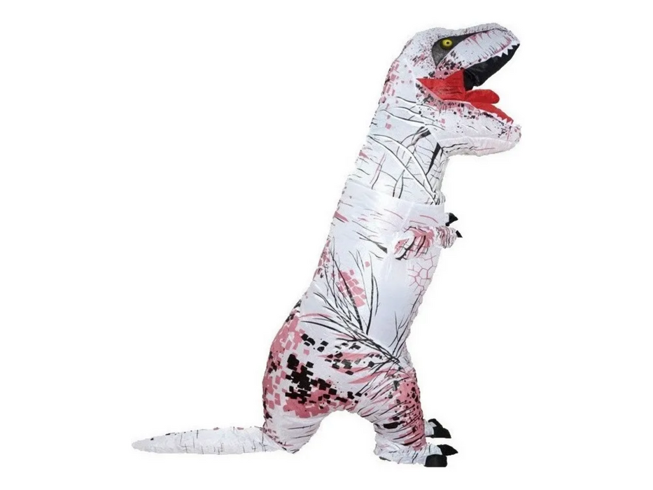 Disfraz Inflable Dinosaurio Blanco Adulto