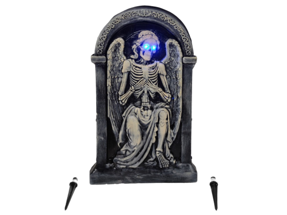 Lápida Gris Con Luz Led 53 Cm