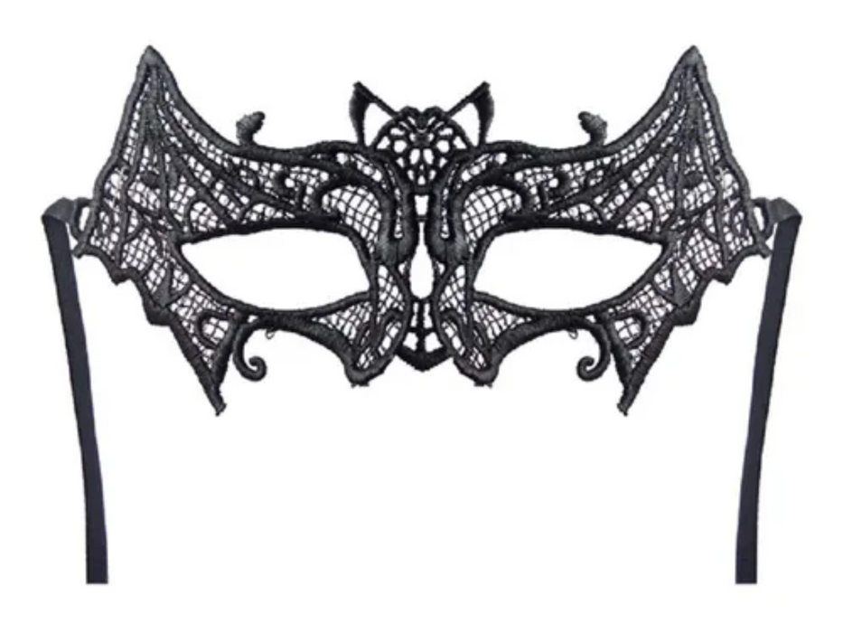 Antifaz Tela Encaje Murcielago