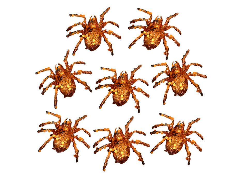 Araña Glitter Naranjo