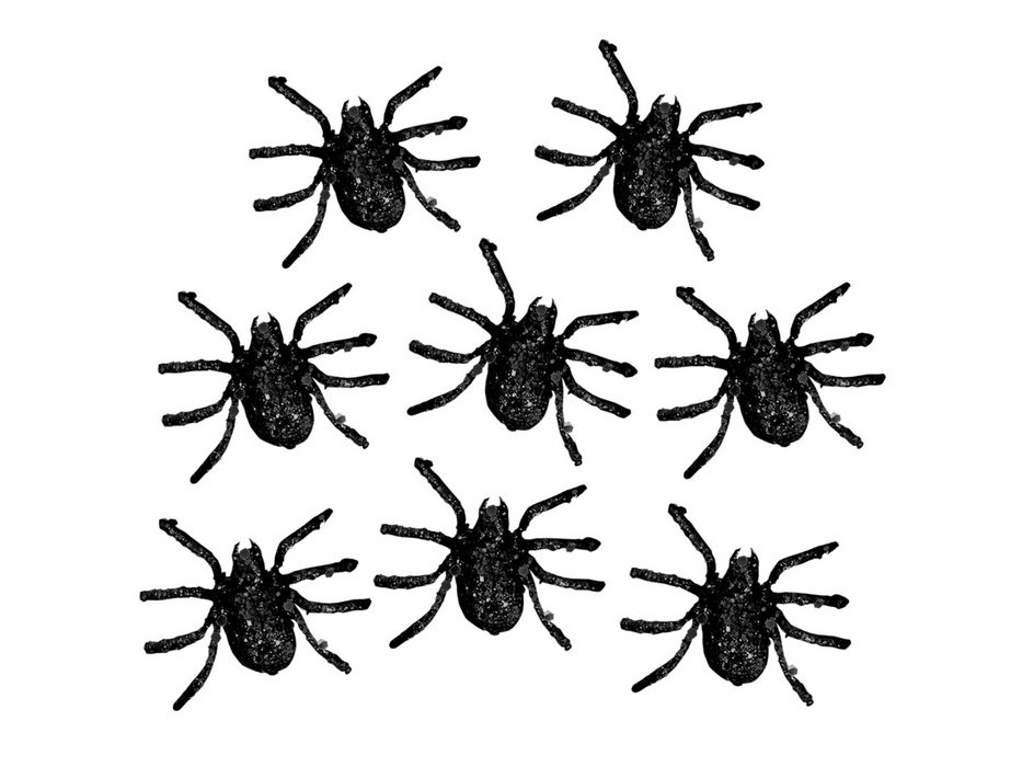 Araña Glitter Negro