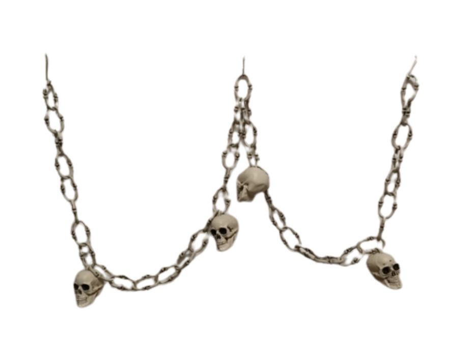 Cadenas Con Calaveras Colgantes 183 Cm