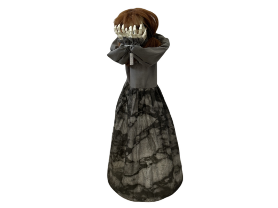 Animatronic Niña Animada Con Vestido 120 Cm