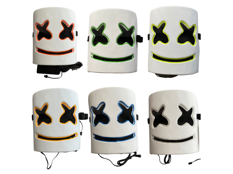 Máscaras Led De Dj Marshmellow - Colores Surtidos