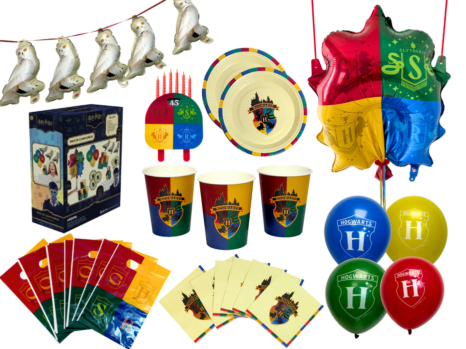 Caja Cumpleaños De Harry Potter Full Decoración Para 20 Personas