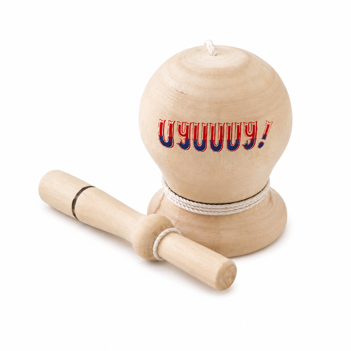 Emboque tradicional chileno de madera con cuerda