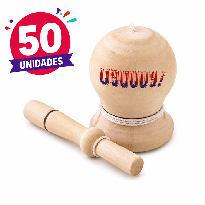 Pack de 50 emboques tradicionales de madera para juegos típicos