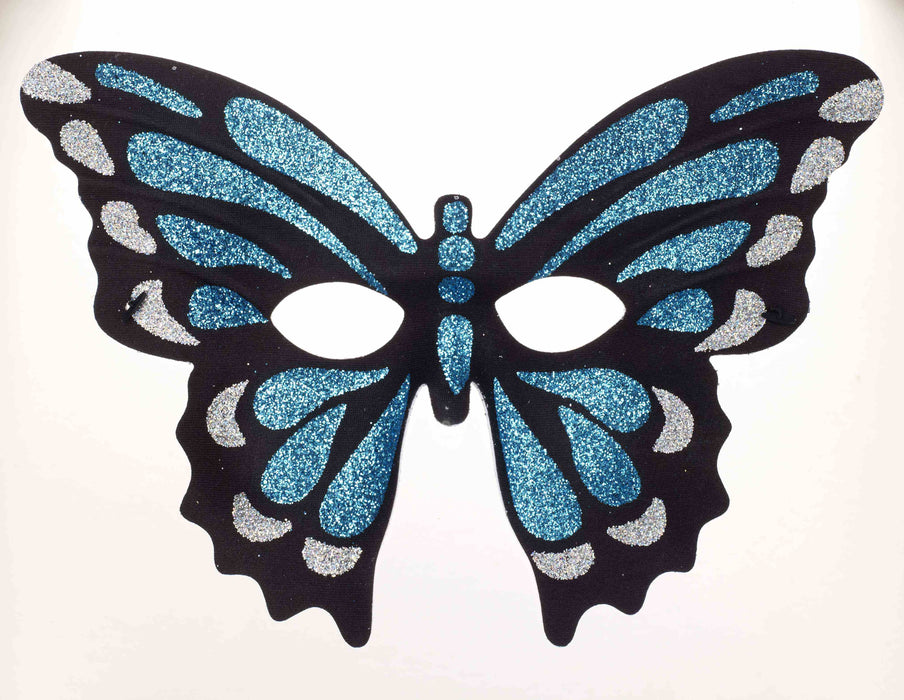 Antifaz Mariposa Glitter Azul