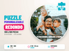 Puzzle Personalizable Redondo 300 y 500 Piezas - Tu recuerdo armado a mano, envía tu foto