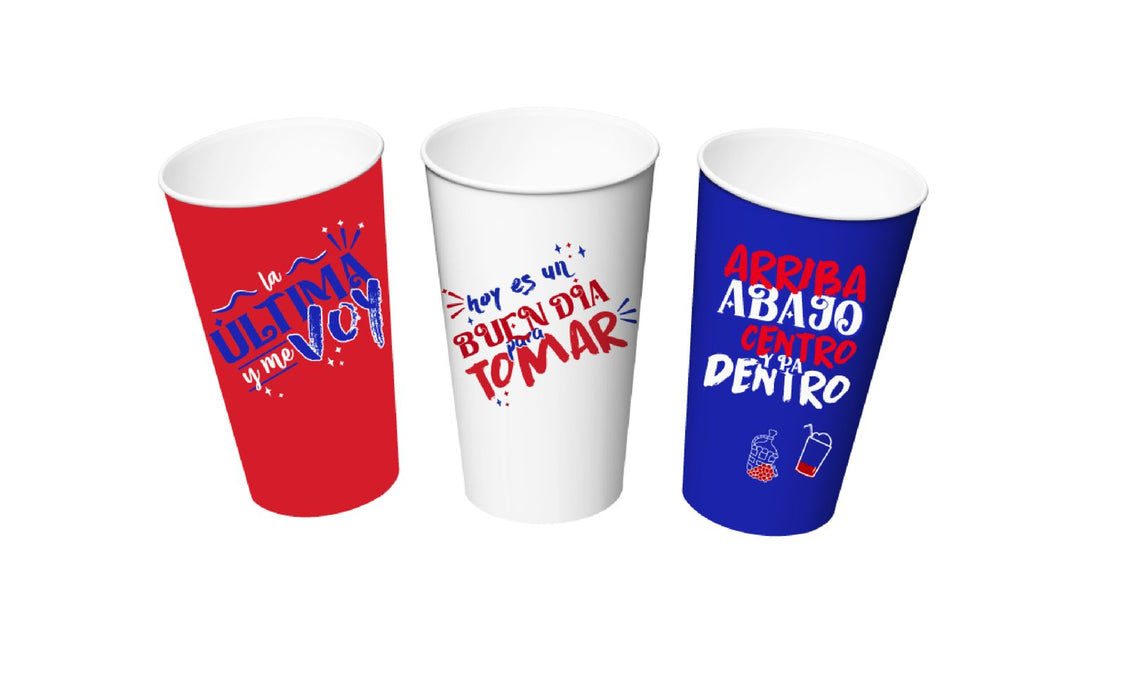 Vasos Reutilizables Con Frases De Chile