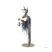 Animatronic criatura del bosque de 249 cm con calavera de ciervo, cuernos y farol
