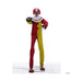 Animatronic payaso Pesky de 213 cm con traje rojo y amarillo y manos esqueléticas