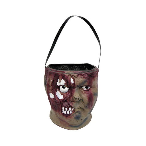 Bowl con forma de cabeza de zombie sangrante y asa negra