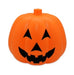 Calabaza naranja de Halloween con cara sonriente
