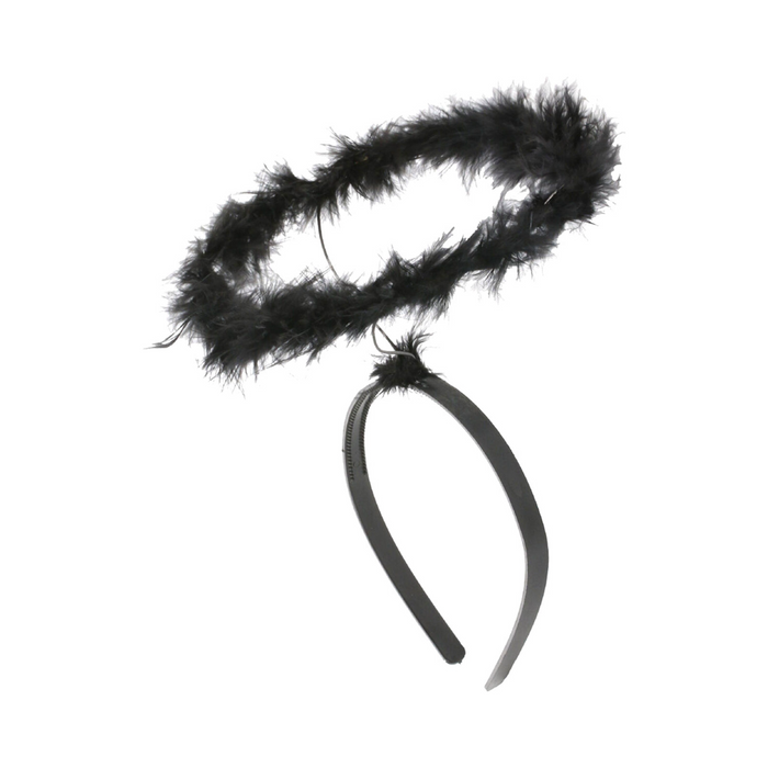 Cintillo con aureola de ángel negro