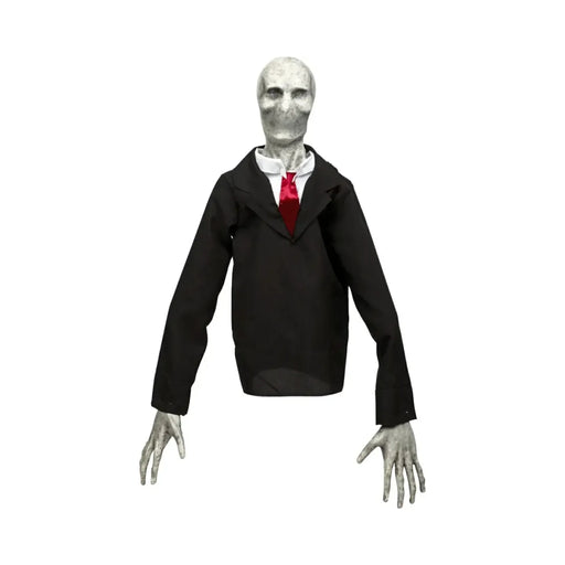 Colgante de Halloween Slenderman con traje negro y corbata roja