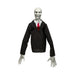 Colgante de Halloween Slenderman con traje negro y corbata roja