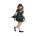 Disfraz de Batgirl para niña, vestido negro con tutú, capa y antifaz
