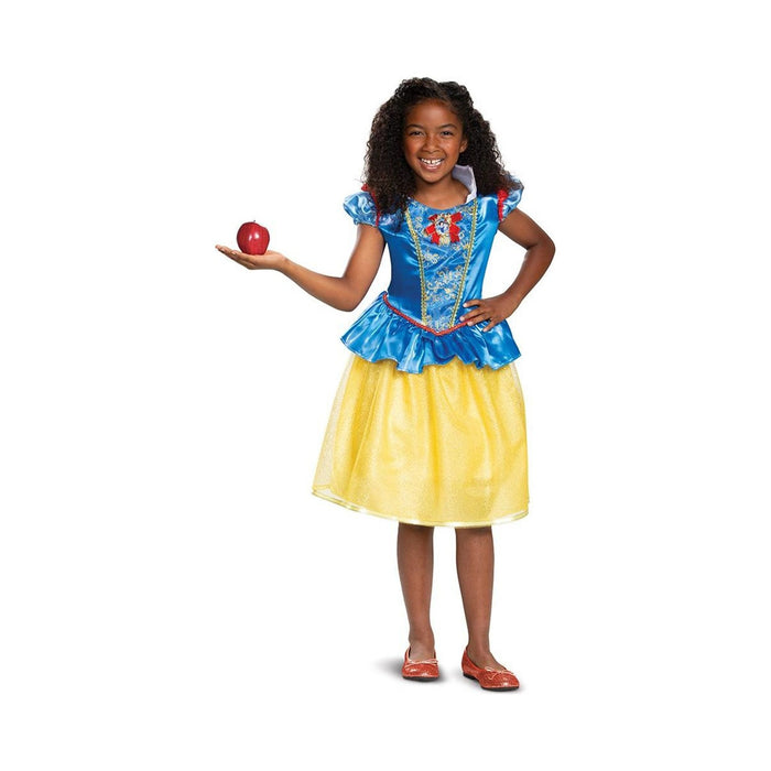 Disfraz de Blanca Nieves para niña, vestido azul y amarillo Classic de Disguise