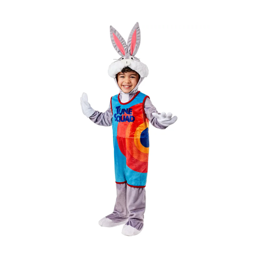 Bebé con disfraz de Bugs Bunny con camiseta Tune Squad