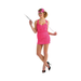 Disfraz charleston rosado para mujer