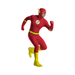 Disfraz de Flash clásico para hombre con enterito rojo, máscara, cinturón de rayo y cubrebotas amarillos