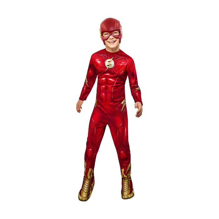 Niño con disfraz de Flash de la película