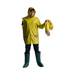 Adulto con disfraz de Georgie de It, impermeable amarillo