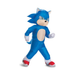 Disfraz inflable de Sonic para niño, traje azul con cabeza, guantes blancos y zapatos rojos