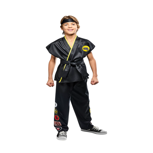 Disfraz de Karate Kid negro para niño