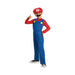 Disfraz de Mario Bros para niño, enterito azul y rojo con gorro y bigote