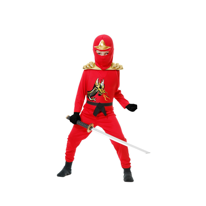 Disfraz de ninja rojo para niño