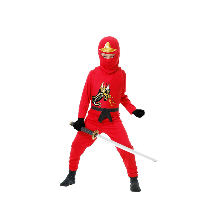 Disfraz de ninja rojo para niño