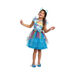 Disfraz Rainbow Dash de My Little Pony para niña, vestido celeste con falda de tul y cintillo con orejas