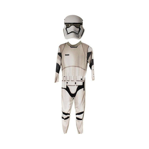 Disfraz de Stormtrooper Star Wars para niño, enterito blanco con máscara