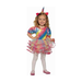 Disfraz de unicornio arcoíris para niña con vestido brillante de colores y falda de tul en capas