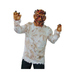 Hombre con disfraz de zombie con cuchillas