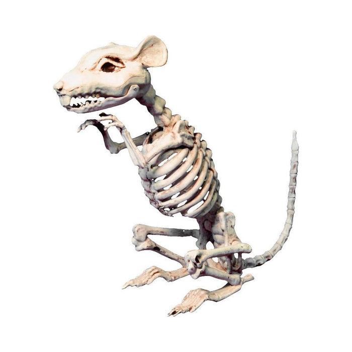 Esqueleto de ratón decorativo color hueso para Halloween