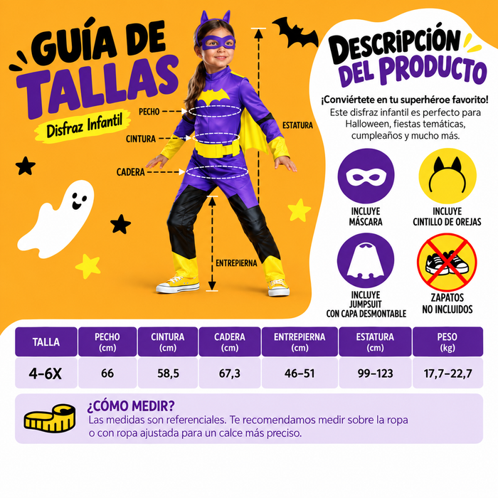 Disfraz Batgirl Niña