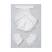 Set de jabot y puños blancos con encaje para disfraz colonial