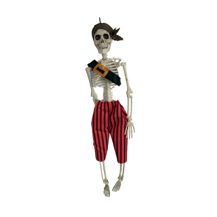 Esqueleto Pirata Colgante 40 cm decoración de Halloween