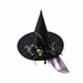 Sombrero de Bruja Negro con Flores decoración de Halloween