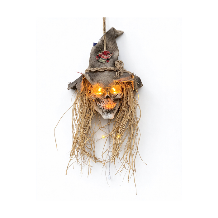 Espantapájaros Colgante con Luz 69 cm decoración de Halloween