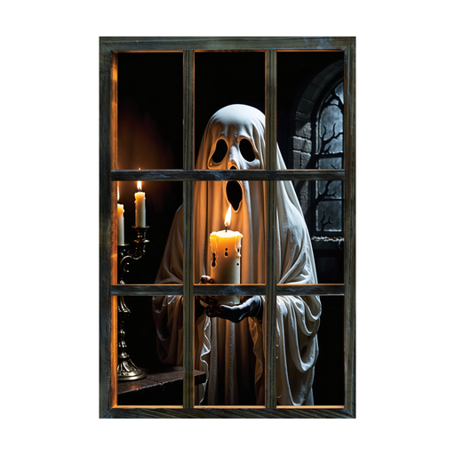 Cortina Decorativa Ventana Fantasma decoración de Halloween