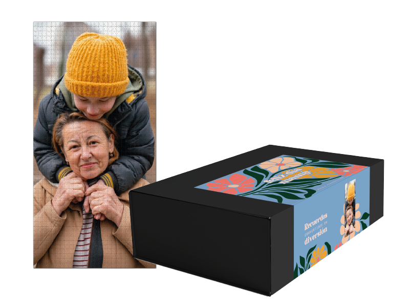 Puzzle Personalizable 1000 Piezas Panorámico Dia De La Madre (98 x 38 Cm)