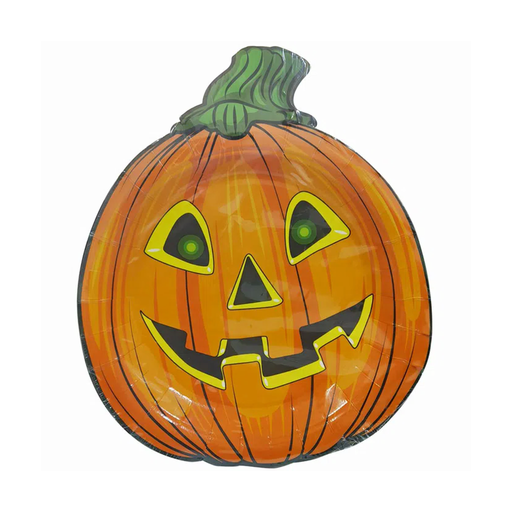 Plato de cartón con forma de calabaza vintage